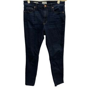 Universal Thread - High Rise Skinny Jeans, Dark Wash, Raw Hem, Size 12/31R